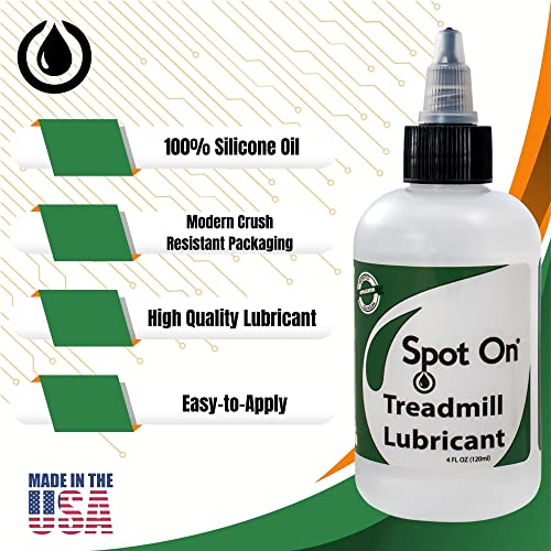 Treadmill Belt Lubricant - 100% Pure Silicone with 8-inch Tube