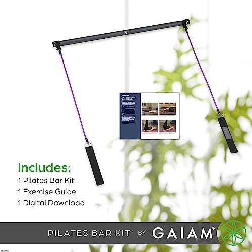 Pilates Bar Kit for Total Body Workout - Adjustable Resistance Bands