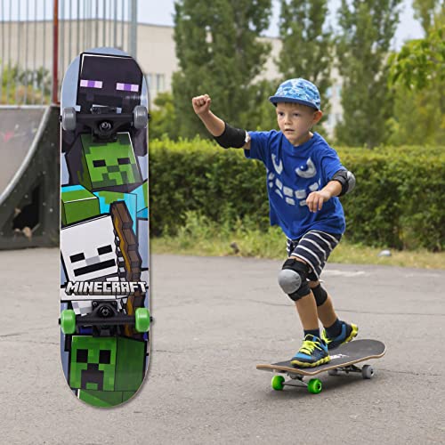 31-Inch Complete Skateboard with 9-Ply Maple Deck & ABEC 5 Bearings