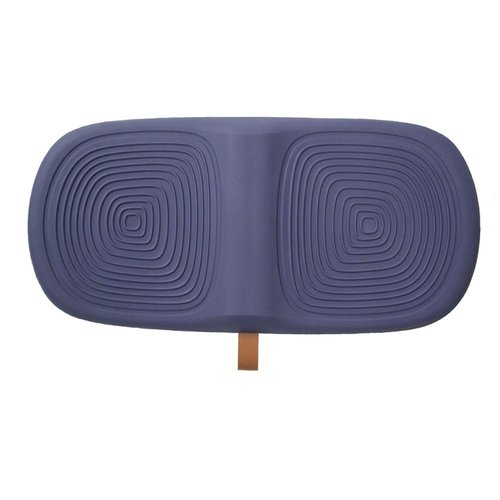 Ergonomic Wooden Balance Board, Anti-Fatigue Wobble Board, Anti-Slip Balance Board with PU Cushioned Top, Standing Desk Mats, Rocker Board, Office Accessories, Blue