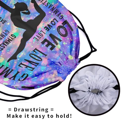 Giwawa Abstract Love Gymnastics Grip Bag Purple Blue 9.25 x 12 in