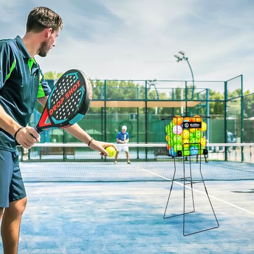 Portable Tennis Ball Hopper with Handle - Large Size