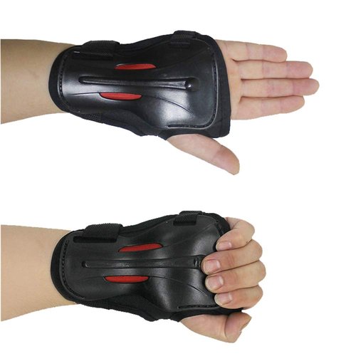 CTHOPER Long Damping Non-Slip Anti-Fall Wrist Guards Protective Gear for Roller Skating Skating Skiing Skateboard Snowboard Cycling Bicycle Scooter (M)