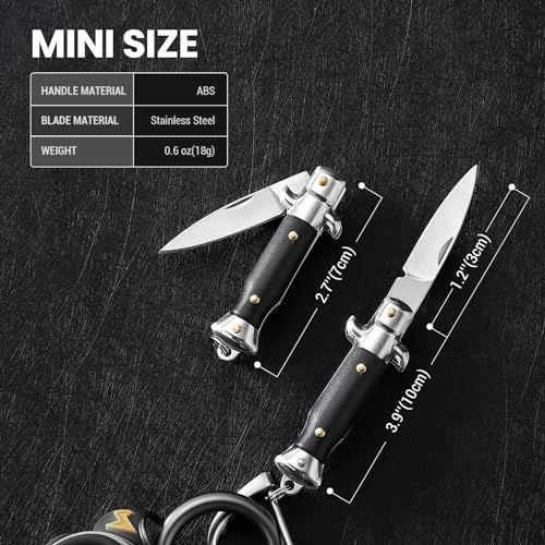 Small Pocket Knife - Black Utility Folding Knife for Everyday Use
