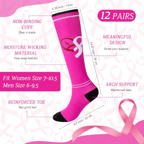 Cozypower Breast Cancer Awareness Sleeves & Socks Set X-Small Pink 12