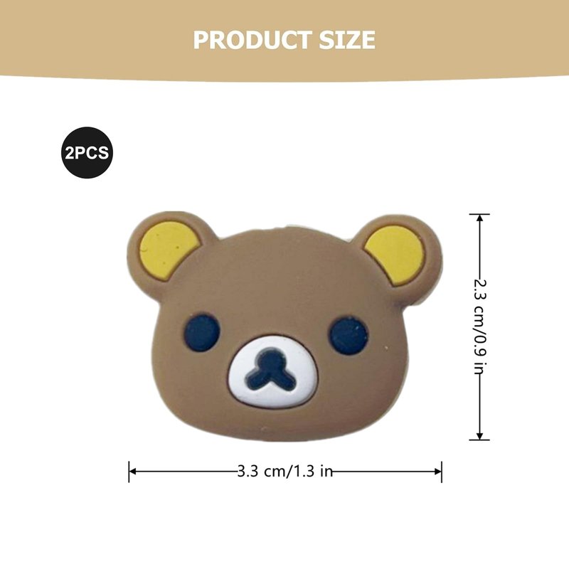 NXPpiULeh 2 PCS Tennis Dampener Cute Tennis Racket Dampener Tennis Shock Absorber Animal Tennis Vibration Dampener Dampener Tennis Racquet for Tennis Accessories(Bear)