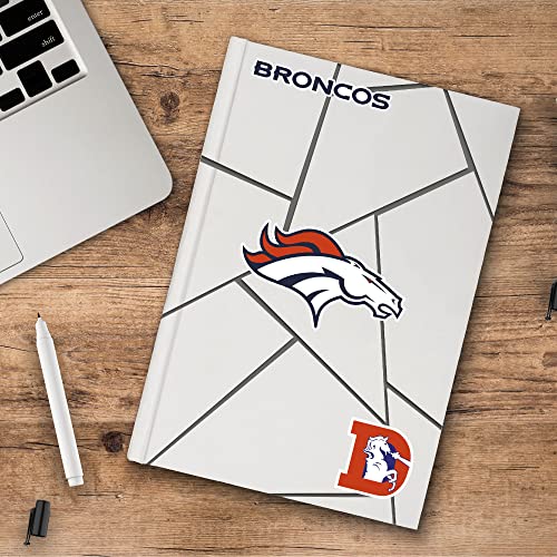 Denver Broncos Vinyl Decal 3-Pack - 5x7.5 Inch Team Colors