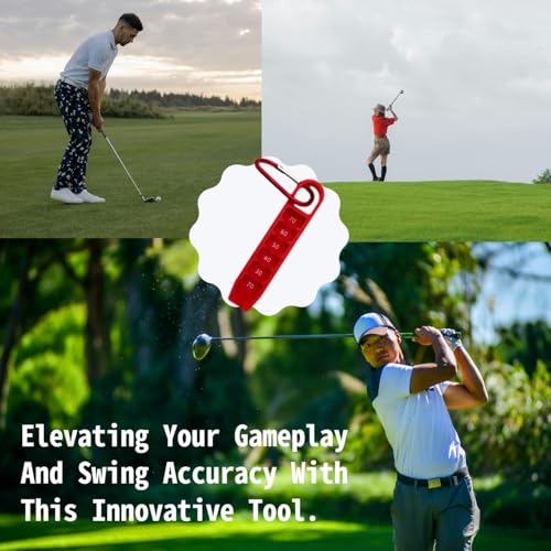 Golf Tee Elevator and Height Adjuster - 20-70mm Precision - Red