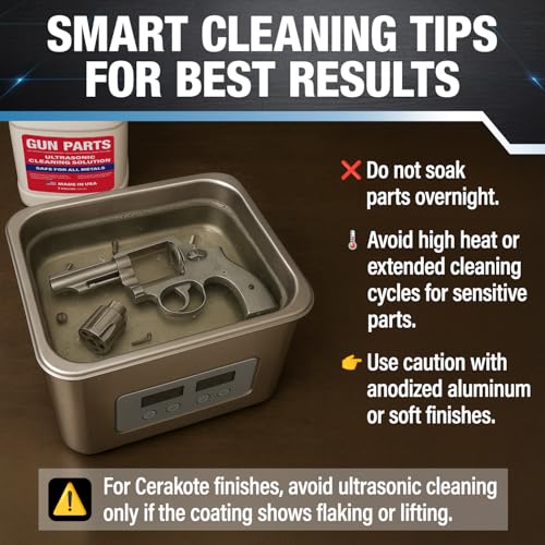 Samorillo Ultrasonic Gun Cleaning Solution - Concentrated 8-Gallon Formula for Firearm Maintenance
