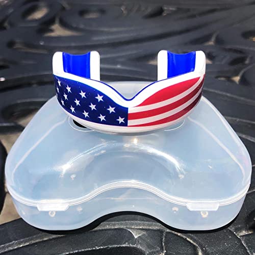 Youth Sports Mouth Guard for Kids - USA Flag & Custom Designs