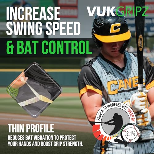 Faith Baseball Bat Grip Tape - VukGripz Reusable USA-Made, Slip-Resistant (Variation: Faith Through Him)