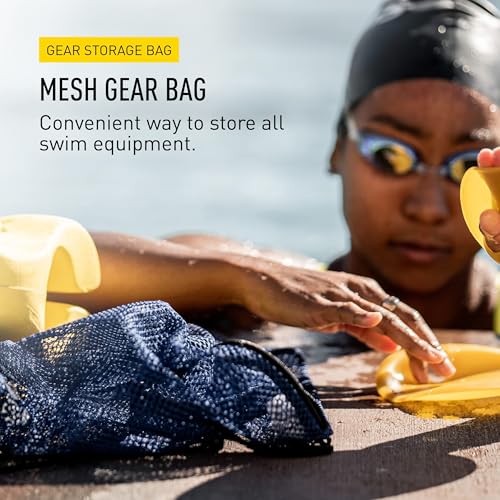 FINIS Mesh Gear Bag for Swim Equipment - Quick-Dry Nylon Drawstring
