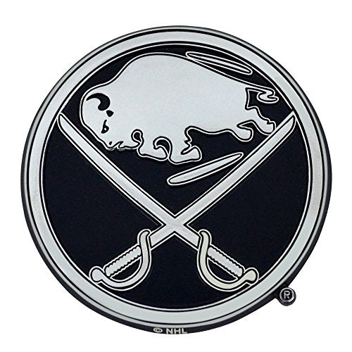 Chrome Emblem - Buffalo Sabres - 3" X 3" Sports Emblem