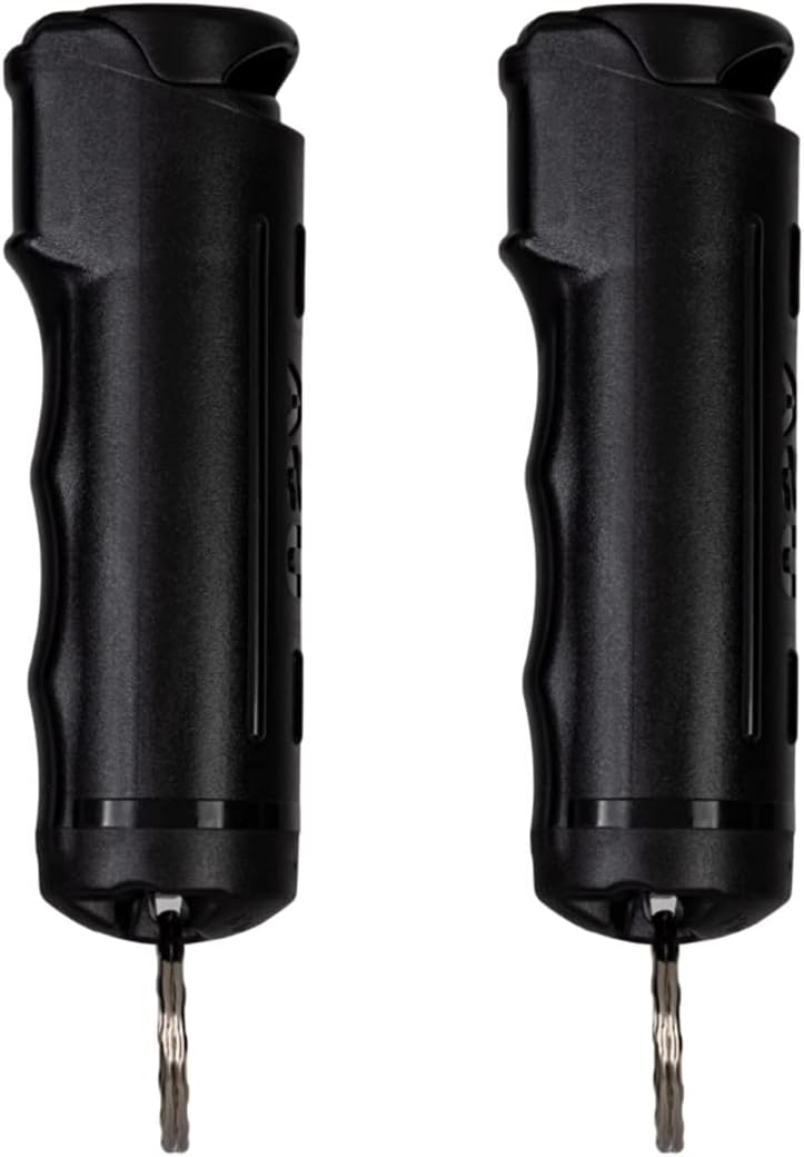 Police Magnum Keychain Pepper Spray | Maximum Heat Strength OC - Compact 2 Pack for Self Defense - Made in The USA