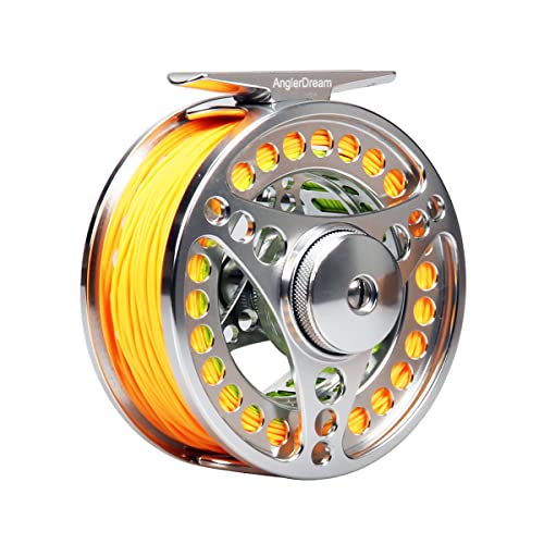 ANGLER DREAM 3/4WT Fly Fishing Reel with Line Combo – CNC Machined, All-Aluminum, Left/Right Hand Retrieve