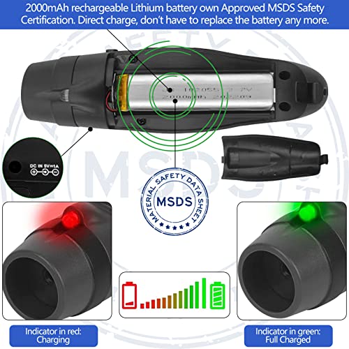 High Volume Electronic Whistle with USB Charging - Black