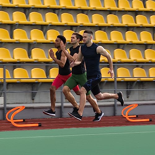 18 Pcs Speed Training Hurdles - Durable Agility Equipment - Orange
