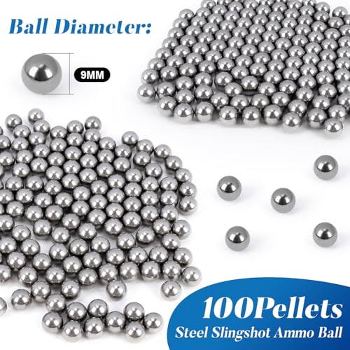 Steel Practice Pellets for Slingshots - 3/8 Inch Ammo Balls