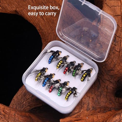 Fly Fishing Lures Kit - Bionic Venomous Fly Assortment for Freshwater & Saltwater