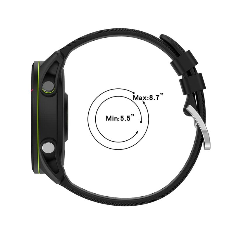 Compatible for Garmin Forerunner 255, 22mm Width Quick Release Silicone Replacement WatchBand Strap for Garmin Forerunner 255/Garmin Vivoactive 4/Garmin Venu 2/Amazfit GTR 4/Galaxy Watch 3 45mm
