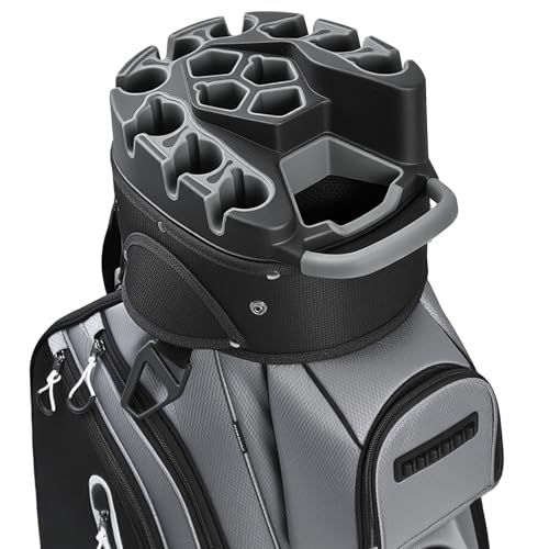 Golf Cart Bag Pro with Full-Length Dividers - Gray