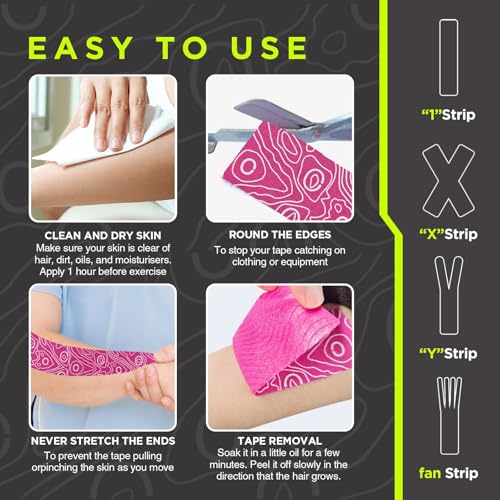 Kinesiology Tape Roll - Elastic Physical Therapy Tape, 2 Rolls Beige