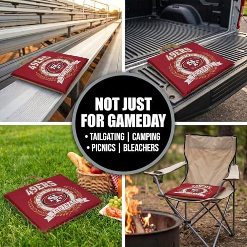 NFL Crest Logo Stadium Cushion - Team Color