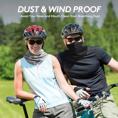 Multicolor Dark 6 Pack Cooling UV Sun Protection Neck Gaiter Bandana Mask