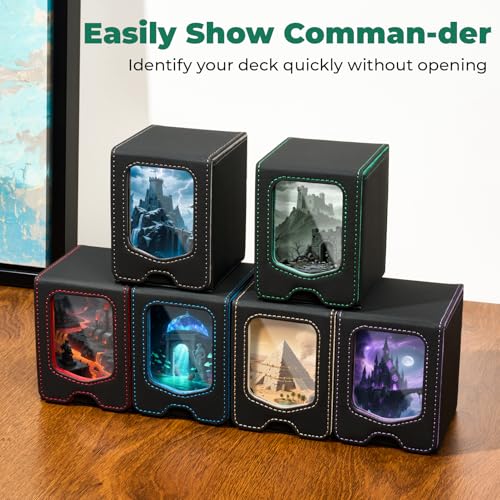 Magnetic Trading Card Storage Box - Fits 100 Double-Sleeved Cards