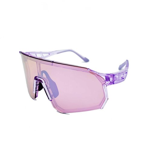Wynthorix Running Sunglasses for Women Men Sports Sunglasses for Pickleball Baseball Softball Cycling Fishing (Purple frame pink lenses with crystal pink tinted)