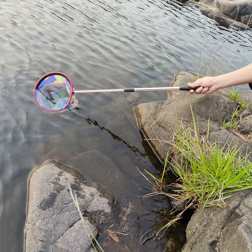 LPEIEB 2-Piece Retractable Fishing Net Set for Frogs & Tadpoles - Pink/37in
