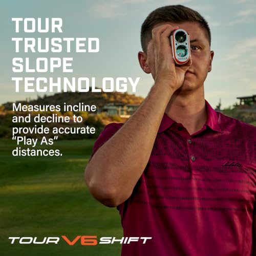 Laser Rangefinder with Slope Compensation, 1300-Yard Range & Flag Lock Vibration