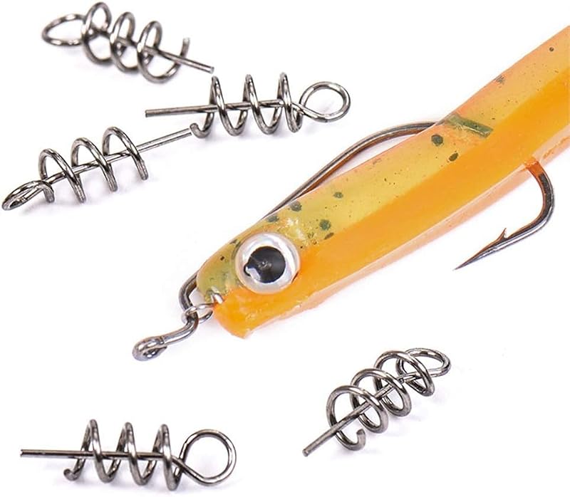 50 Premium Fishing Hook Centering Pins with Twist Lock