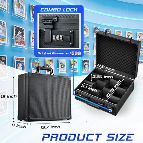 Boldblox 4-Row Card Storage Box for 3x4 35pt Top Loaders – Holds 600+ Cards
