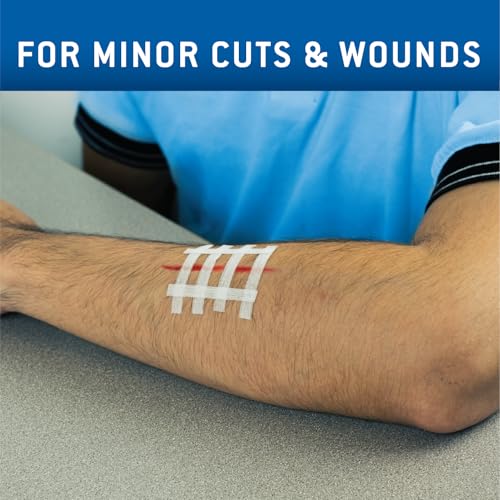 Adhesive Wound Closure Strips - 1/4 x 4 in, 30 Count