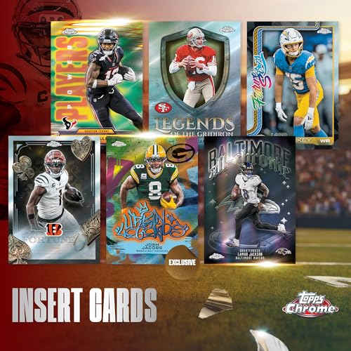 2025 Topps Chrome Football Mega Box - Factory Sealed Trading Cards
