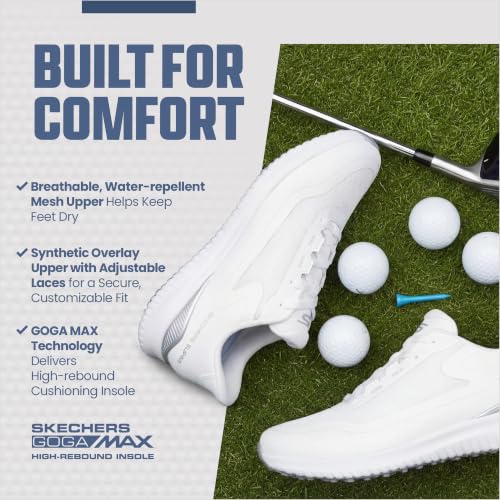 Women's Golf Slip-Ins Shoes with Ultra Flight Cushioning - White/Silver