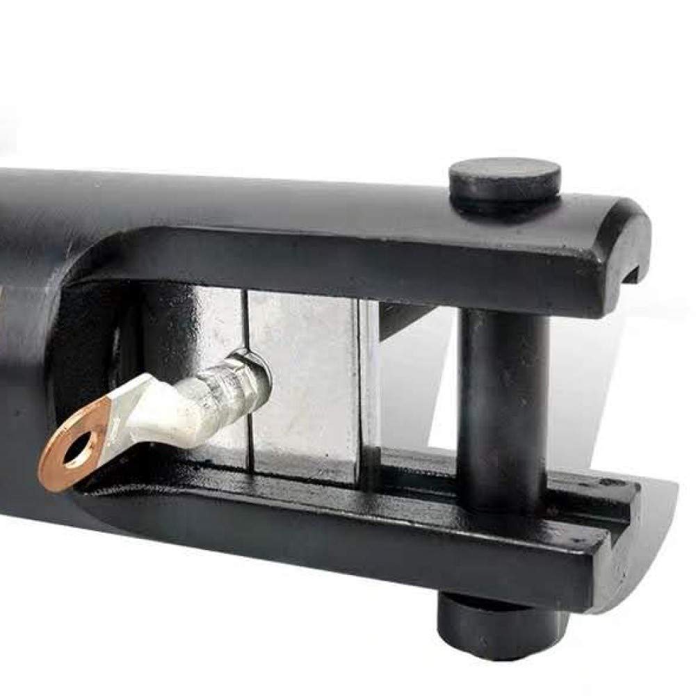 AMZCNC Industrial Hydraulic Cable Lug Crimper 16 Ton 9 AWG to 600 MCM Electrical Terminal Cable Wire Tool Kit Includes 13 Pairs of Die Sets