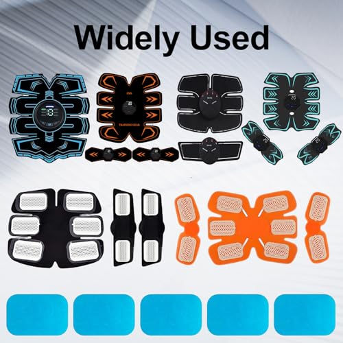 60 Pcs Gel Pads for Abs Stimulator - Replacement Sheets for EMS Trainer