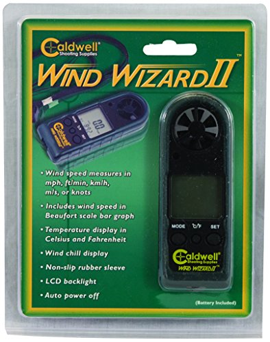 Caldwell Wind Wizard II Wind Meter with LCD Backlight for Shooting & Hunting