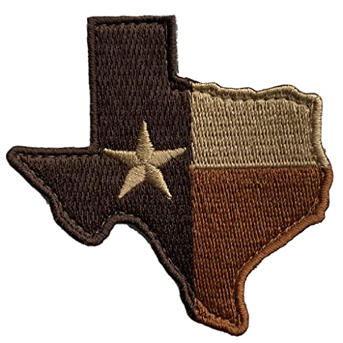 Die-Cut Tactical Texas Patch - Subdued Red/White/Blue
