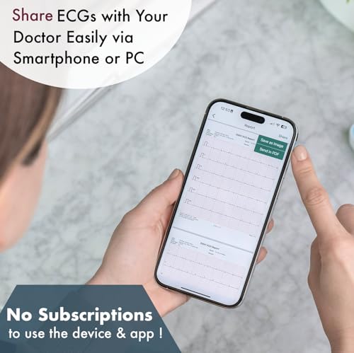 6L Portable ECG Monitor - Record Heart Rate & ECG Signals