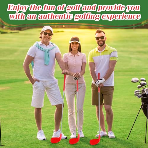 Realspring Oversize Head Golf Club Set 36 Inch Red – 2-Piece Practice Kit