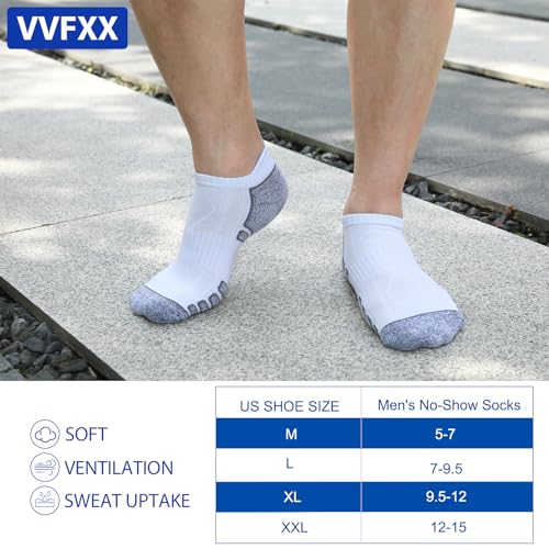Low Cut Athletic Ankle Socks for Men and Women - 6 Pair Pack, Breathable