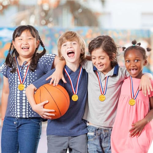 40 Plastic Gold Winner Award Medals for Sports & Parties