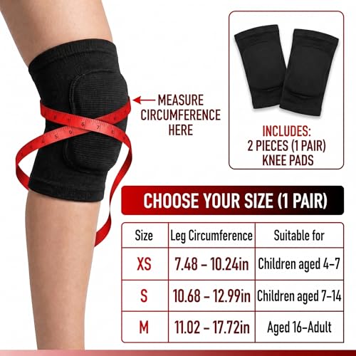 Knee Pads for Volleyball, Basketball, Dance - X-Small