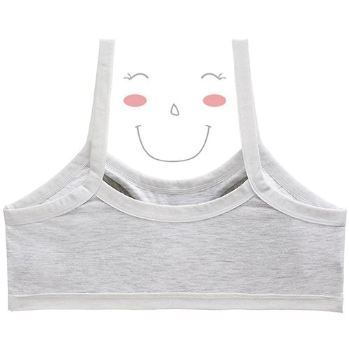 GAOIYO Teen Girls Seamless Training Bra Cotton Cami Wireless Bras Elastic (Girls Seamless Bra, 12-16 Years)