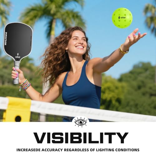 USAPA Approved Outdoor Pickleball Balls - Durable TPE - Green, 4 Count