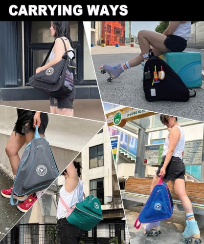 Skate Bag for Ice, Inline, Roller & Quad Skates - Waterproof & Durable