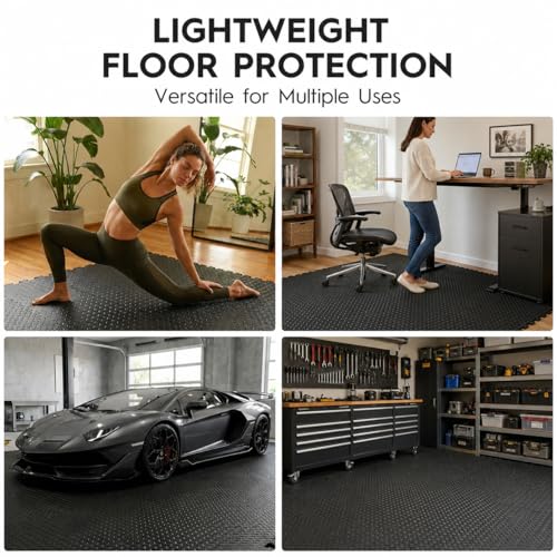 18 Pcs Interlocking EVA Foam Floor Tiles for Home Gym